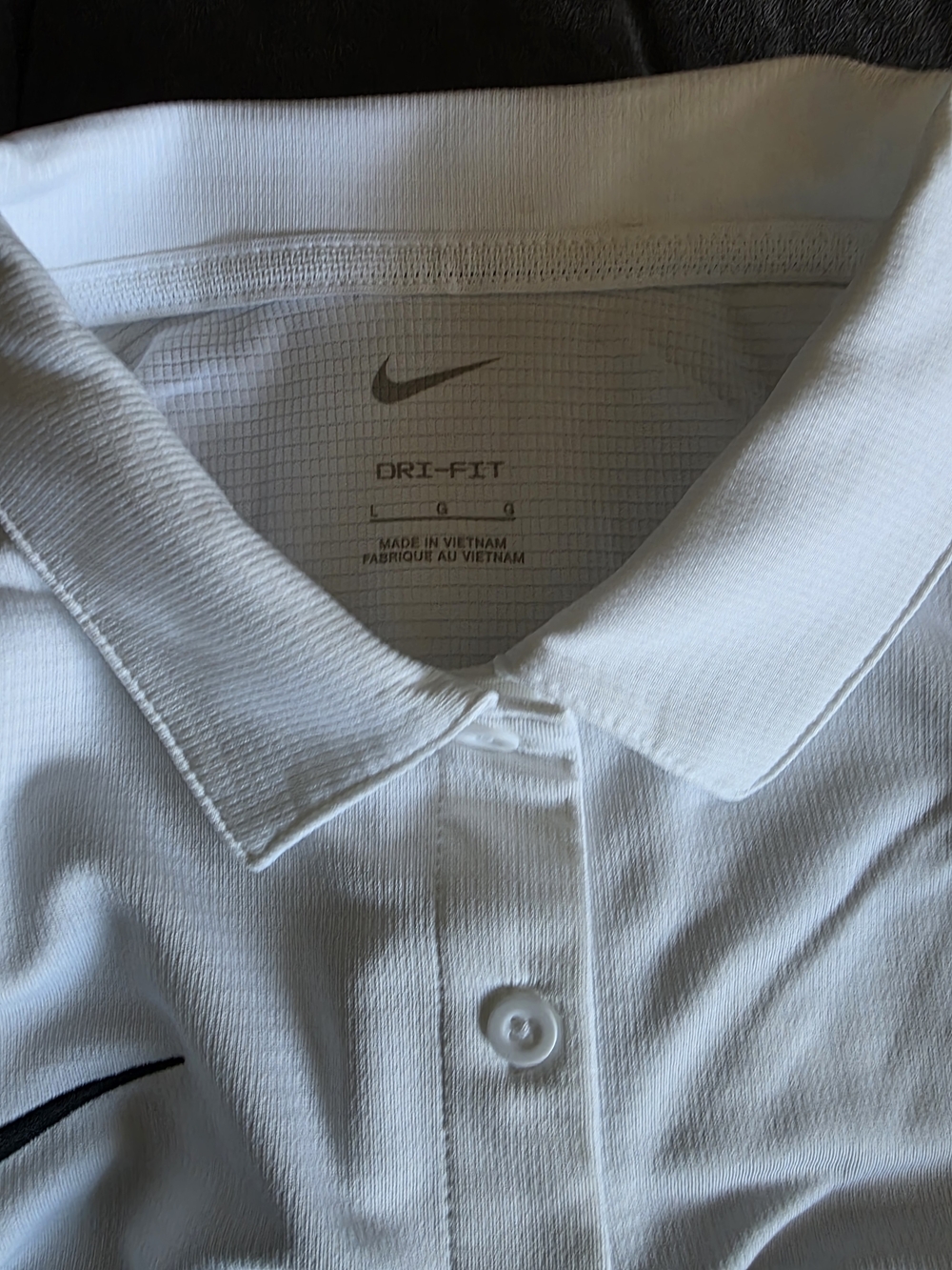 10 Nike Womams White Dri-FIT Polo Shirt